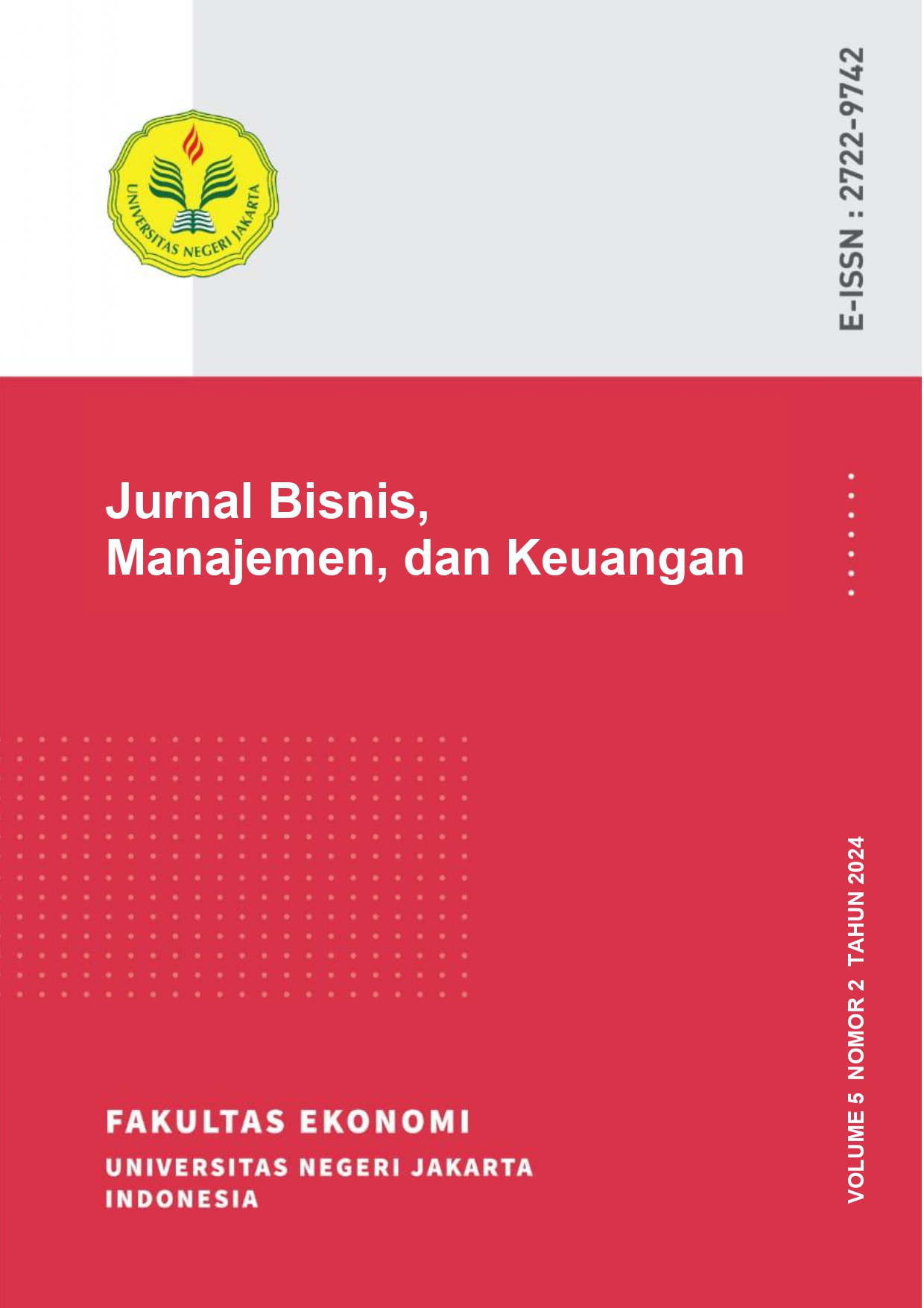 					View Vol. 5 No. 02 (2024): Jurnal Bisnis, Manajemen, dan Keuangan
				