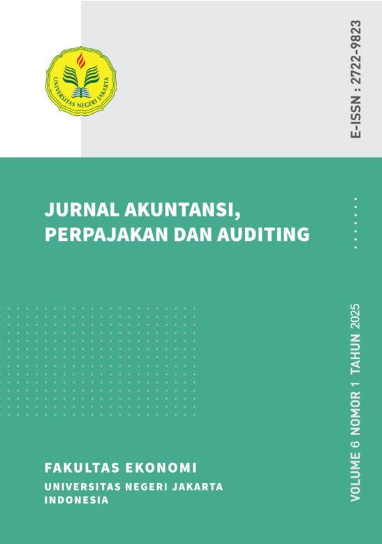 					View Vol. 6 No. 1 (2025): Jurnal Akuntansi, Perpajakan dan Auditing
				