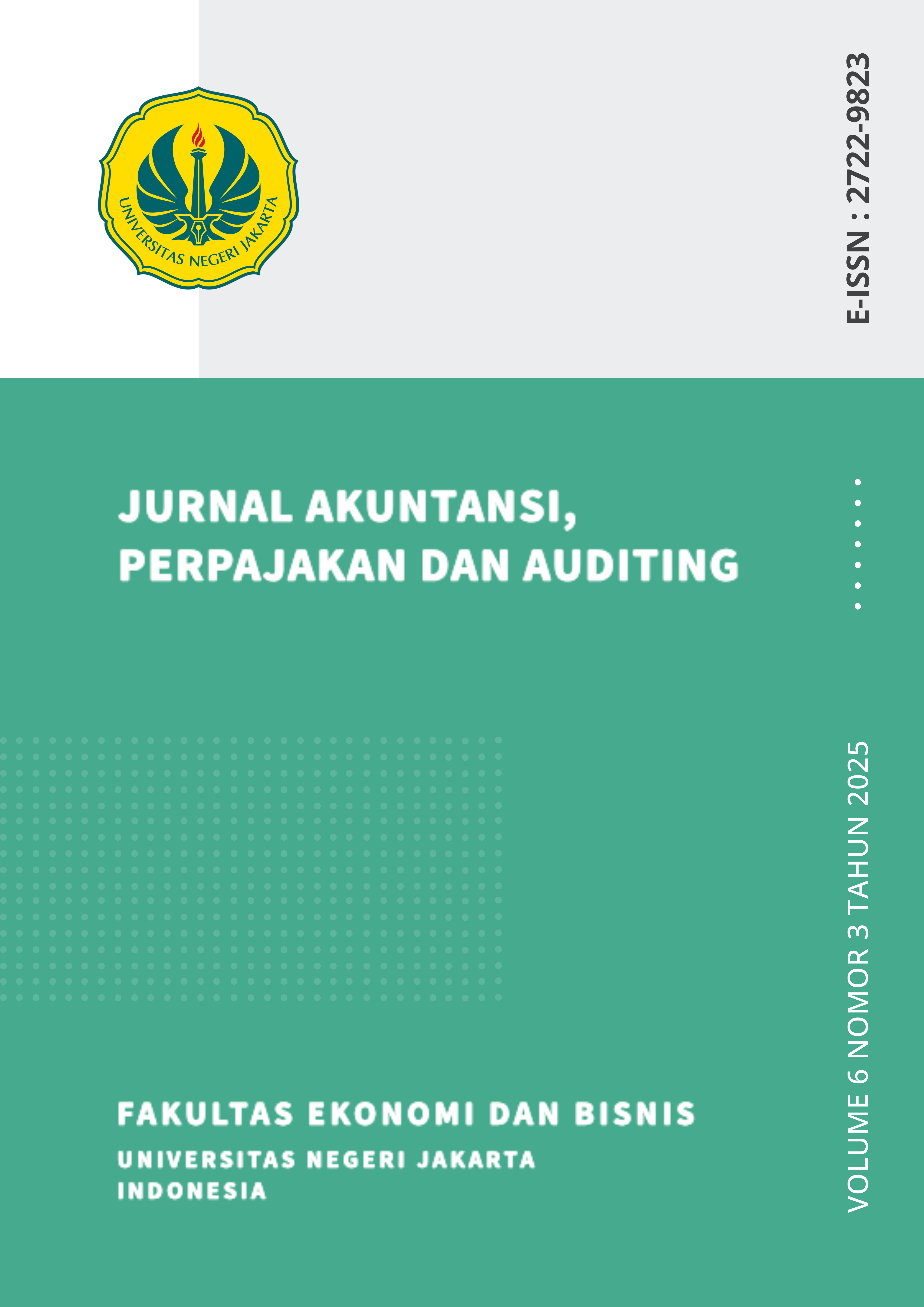 					View Vol. 6 No. 3 (2025): Jurnal Akuntansi, Perpajakan dan Auditing
				