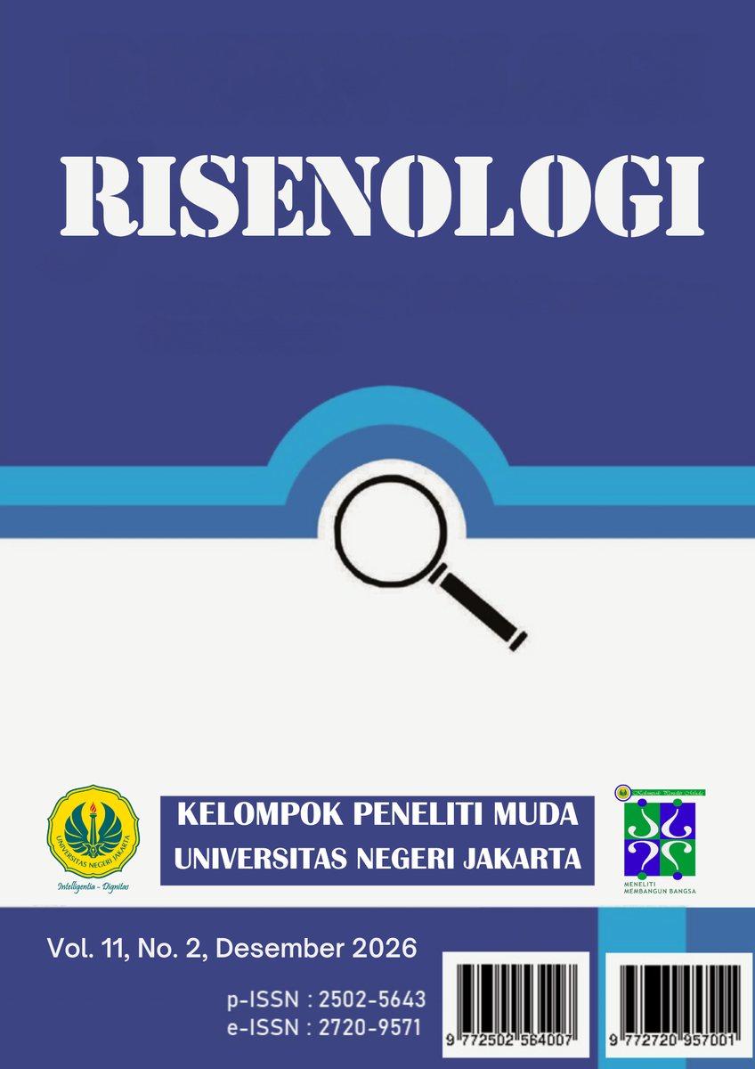 					View Vol. 11 No. 2 (2026): Risenologi, Volume 11 Issue 2, December 2026
				