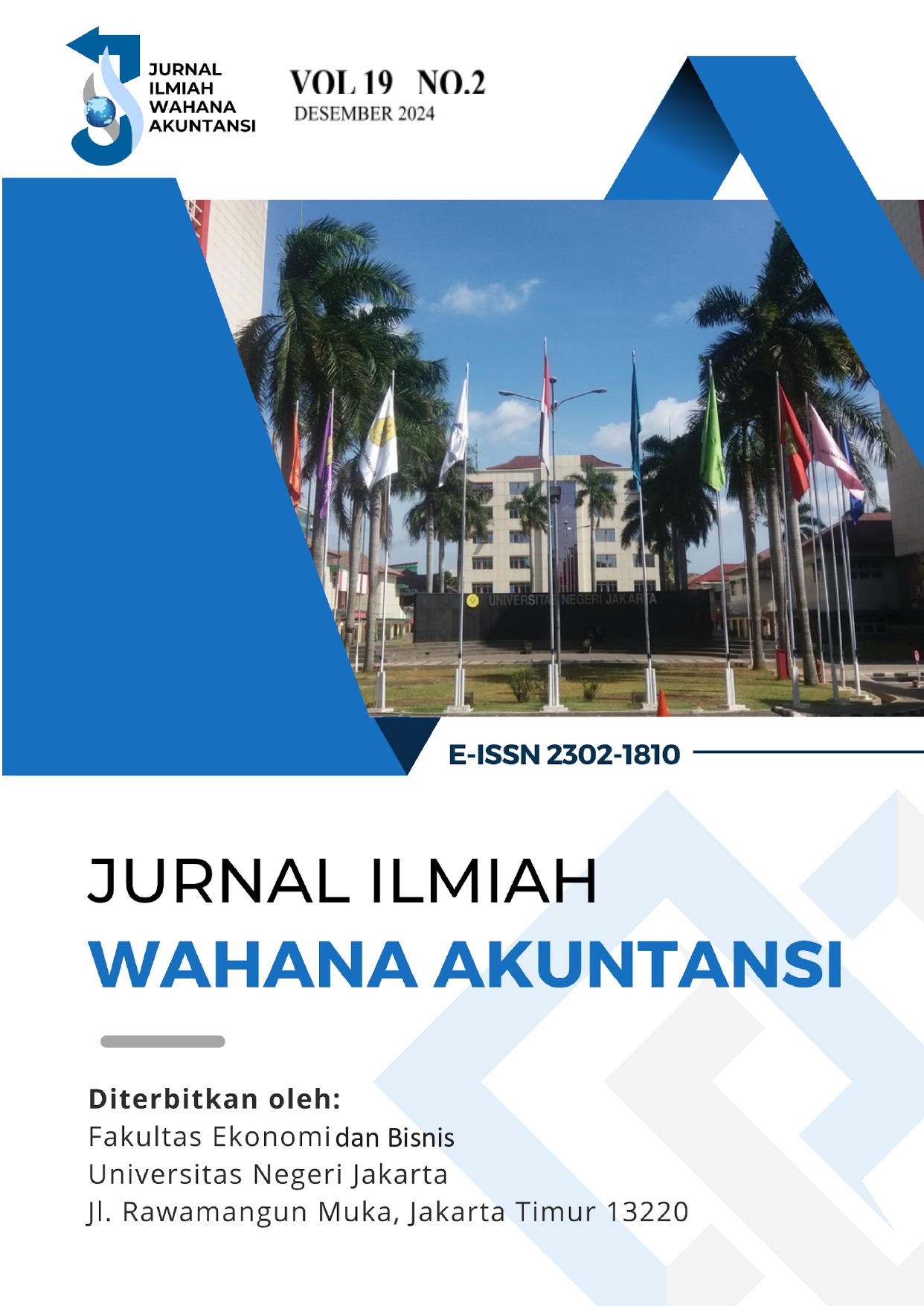 					View Vol. 19 No. 2 (2024): Jurnal Ilmiah Wahana Akuntansi
				